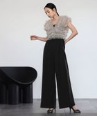 【ガール/GIRL】のチュールトップス オールインワン セット 結婚式 パンツドレス パーティードレス 人気、トレンドファッション・服の通販 founy(ファニー) ファッション Fashion レディースファッション Fashion for Women パンツ Pants & Trousers シャーリング Shirring, Ruched シンプル Simple, Minimal チュール Tulip, Tulip Motif ドレス Dress, One-Piece ループ Loop, Loop Knit ワイド Wide, Wide Fit 再入荷 Restock / Back in Stock おすすめ Recommended / Our Picks エレガント 上品 Elegant 結婚式 Wedding 披露宴 Wedding Reception 二次会 After Party thumbnail BK|ID: prp329100004830509 ipo3291000000035162763