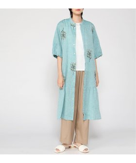 【スーパーハッカ/SUPER HAKKA】の先染めシャンブレー ミモザ ドット刺繍ワンピース(前開き) 人気、トレンドファッション・服の通販 founy(ファニー) ファッション Fashion レディースファッション Fashion for Women ワンピース Dresses シャンブレー Chambray, Denim-Like Fabric スリーブ Sleeve, Long Sleeve / Short Sleeve ドット Polka Dot, Dot Pattern フェミニン Feminine, Girly ポケット Pocket, Pocket Detail 羽織 Haori, Light Jacket |ID:prp329100004830524