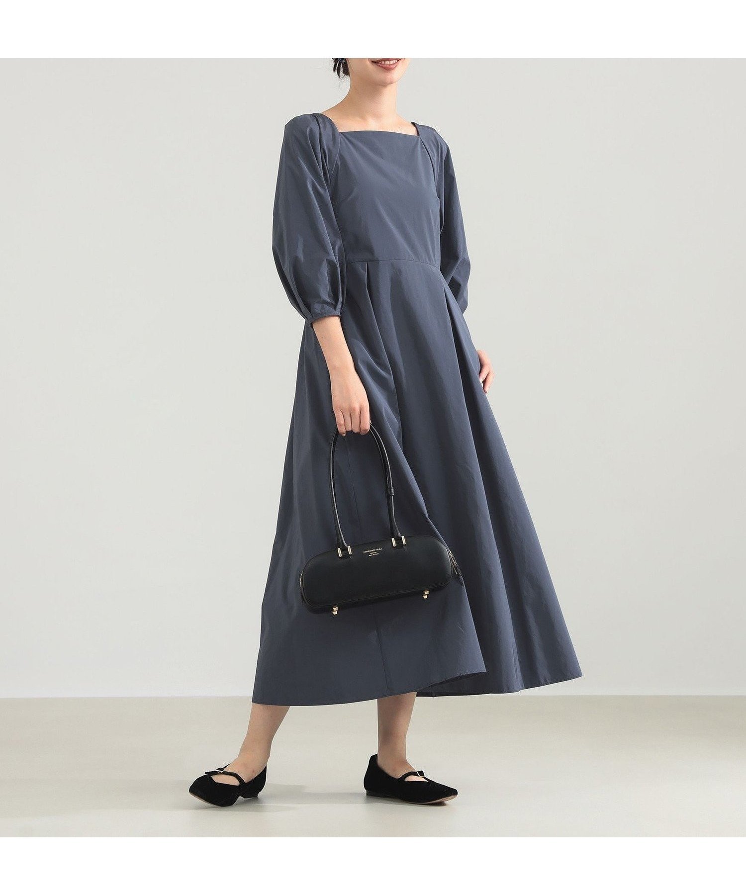 【デミルクス ビームス/Demi-Luxe BEAMS】の【12/25新規値下げ】スクエアネック タフタ ワンピース セレモニー フォーマル インテリア・キッズ・メンズ・レディースファッション・服の通販 founy(ファニー) 　ファッション　Fashion　レディースファッション　Fashion for Women　ワンピース　Dresses　インナー　Innerwear　ジップ　Zip, Zipper　スクエア　Square, Square Shape　セレモニー　Ceremony　タフタ　Taffeta, Structured Fabric　フォーマル　Formal, Dressy　ロング　Long, Long-Length　BLUE_GREY|ID: prp329100004830529 ipo3291000000035163161