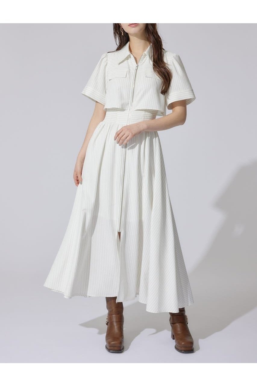 【リエンダ/rienda】の【AKB48 千葉恵里さん着用】バストフレアワンピース 人気、トレンドファッション・服の通販 founy(ファニー) 　ファッション　Fashion　レディースファッション　Fashion for Women　ワンピース　Dresses　シャーリング　Shirring, Ruched　ストライプ　Stripe, Striped Pattern　スニーカー　Sneakers, Trainers　ダウン　Down, Puffer　バランス　Balance, Style Balance　フェミニン　Feminine, Girly　フラップ　Flap, Flap Pocket　フレア　Flare, Flared　無地　Plain, Solid Color　ロング　Long, Long-Length　再入荷　Restock / Back in Stock　 other-1|ID: prp329100004830532 ipo3291000000035163192