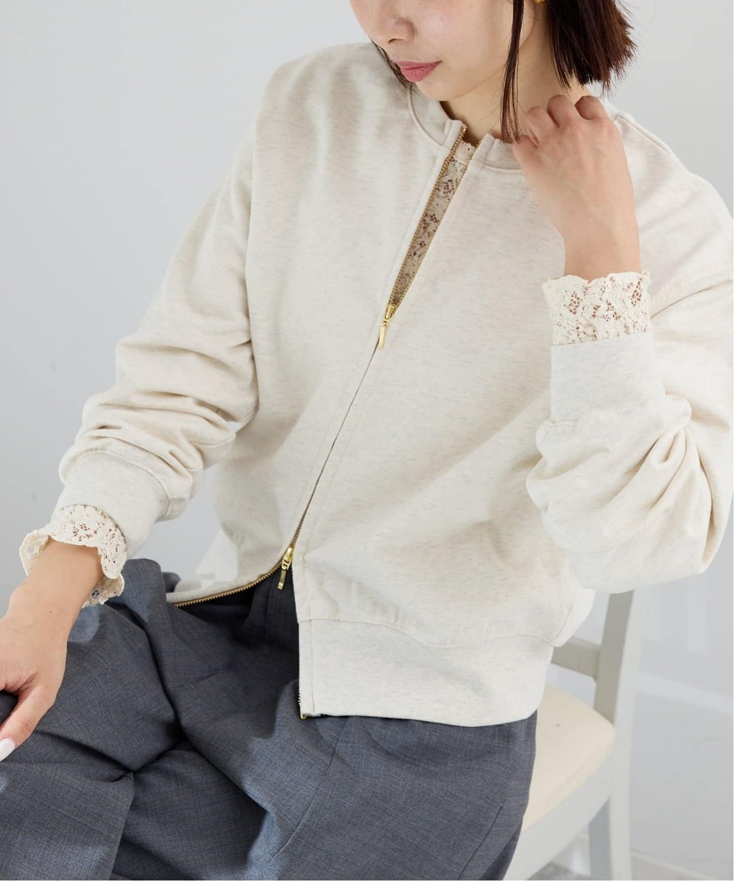 【イエナ/IENA】のジップオープン2WAYスウェットプルオーバー インテリア・キッズ・メンズ・レディースファッション・服の通販 founy(ファニー) 　ファッション　Fashion　レディースファッション　Fashion for Women　トップス・カットソー　Cut & Sew Tops　レディースパーカー・カジュアルフーディー　Casual Hoodies & Sweatshirts　カジュアルプルオーバー・ニットトップス　Pullovers & Knit Tops / Casual Pullovers　スウェット・クルーネックトップス　Sweatshirts & Crewnecks / Relaxed Fit Sweat Tops　2026年　2026　インナー　Innerwear　スウェット / スエット　Sweatshirt, Sweatwear　ストレッチ　Stretch, Stretchy Fabric　バランス　Balance, Style Balance　パーカー　Hoodie, Parka　ベーシック　Basic, Essential　ポケット　Pocket, Pocket Detail　別注　Limited Edition, Custom Order　羽織　Haori, Light Jacket　ナチュラル|ID: prp329100004830534 ipo3291000000035163220