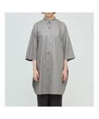 【マーコート/MARcourt】のmizuiro ind グロッシーワイドハーフスリーブシャツワンピース 人気、トレンドファッション・服の通販 founy(ファニー) ファッション Fashion レディースファッション Fashion for Women ワンピース Dresses シャツワンピース / 1枚で着映えコーデ Shirt Dresses オイル Body Oil ベーシック Basic, Essential ポケット Pocket, Pocket Detail レギュラー Regular, Standard Fit ワイド Wide, Wide Fit 定番 Standard, Basic Item 無地 Plain, Solid Color thumbnail グレー|ID: prp329100004830541 ipo3291000000035163280