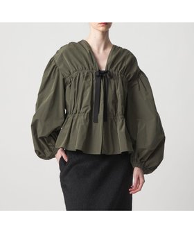 【ドゥロワー/DRAWER】のWINTER1 リボンギャザーブラウス 人気、トレンドファッション・服の通販 founy(ファニー) ファッション Fashion レディースファッション Fashion for Women トップス・カットソー Cut & Sew Tops シャツ・ブラウス・オフィスカジュアル Elegant Blouses & Button-Ups 冬 Winter / This Winter ギャザー Gathered, Ruffled タフタ Taffeta, Structured Fabric バランス Balance, Style Balance フォルム Silhouette, Form |ID:prp329100004830542