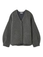 【フレイ アイディー/FRAY I.D】のダブルフェイスラクーンカーディガン 人気、トレンドファッション・服の通販 founy(ファニー) ファッション Fashion レディースファッション Fashion for Women トップス・カットソー Cut & Sew Tops カーディガン・羽織り Layered Style Cardigans カーディガン Cardigan, Knitwear スマート Smart, Elegant ダブル Double, Double-Breasted ドット Polka Dot, Dot Pattern フェイス Face, Facial Design フロント Front, Front Design プリント Print, Printed Pattern ポケット Pocket, Pocket Detail おすすめ Recommended / Our Picks thumbnail GRY[006]|ID: prp329100004830544 ipo3291000000035163349