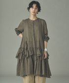 【カレンソロジー/Curensology】のラミーランダムフリルブラウス 人気、トレンドファッション・服の通販 founy(ファニー) ファッション Fashion レディースファッション Fashion for Women トップス・カットソー Cut & Sew Tops シャツ・ブラウス・オフィスカジュアル Elegant Blouses & Button-Ups エレガント 上品 Elegant シアー Sheer, See-Through チュニック Tunic, Long Top 人気 Popular, Best Seller バランス Balance, Style Balance フリル Frill, Ruffle ランダム Random, Irregular thumbnail ブラウン|ID: prp329100004830547 ipo3291000000035163402