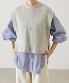 【ビアズリー/BEARDSLEY】のジレセットシャツ 人気、トレンドファッション・服の通販 founy(ファニー) ファッション Fashion レディースファッション Fashion for Women アウター Coat / Outerwear Collection トップス・カットソー Cut & Sew Tops シャツ・ブラウス・オフィスカジュアル Elegant Blouses & Button-Ups ベスト&ジレ / 重ね着スタイル Vests & Gilets ストライプ Stripe, Striped Pattern スリット Slit, Slit Detail ドット Polka Dot, Dot Pattern バランス Balance, Style Balance ポケット Pocket, Pocket Detail 無地 Plain, Solid Color 再入荷 Restock / Back in Stock thumbnail ライトグレー|ID: prp329100004830559 ipo3291000000035163548