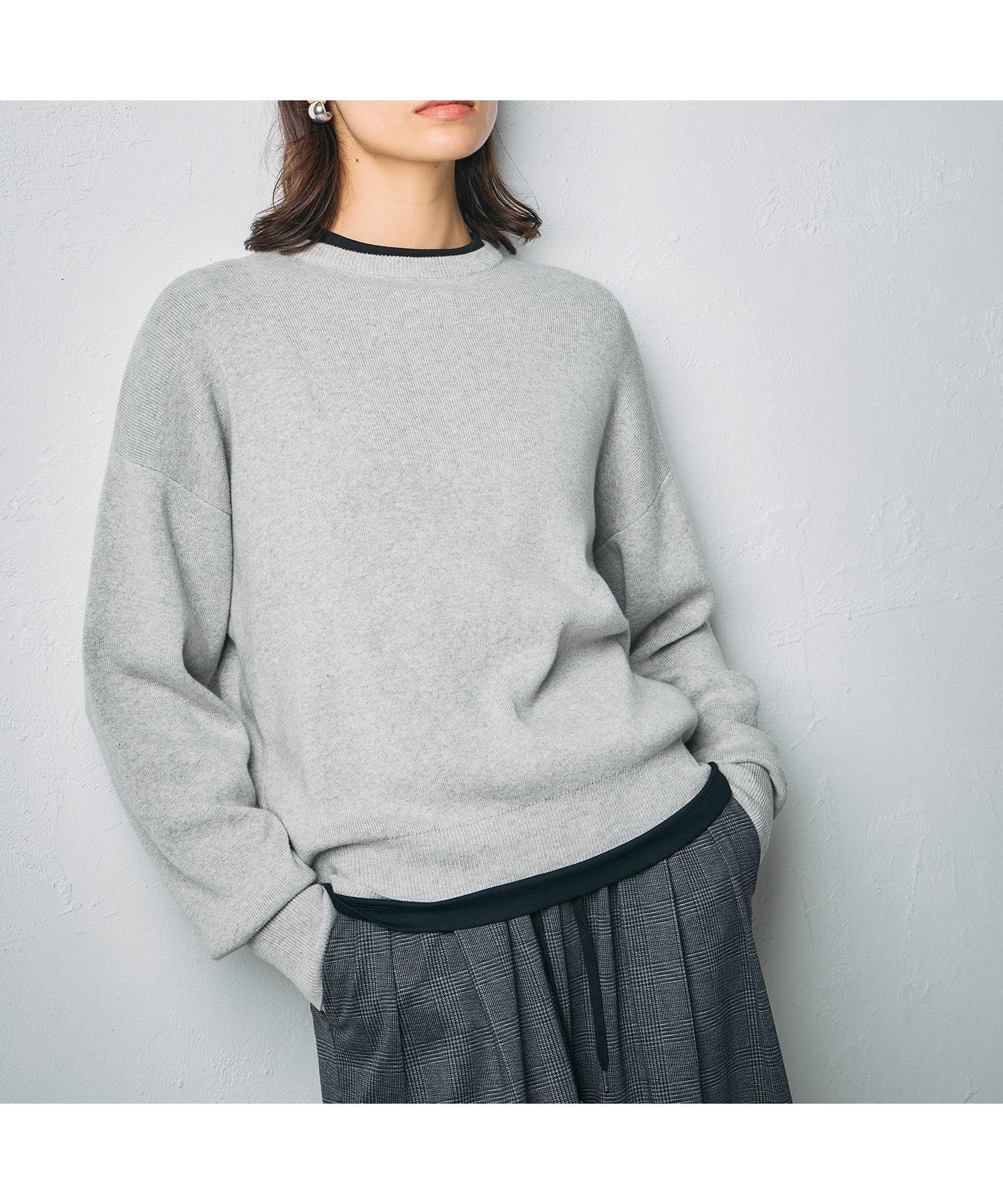 【ノーク/N.O.R.C】のコットンカシミヤニットプルオーバー 人気、トレンドファッション・服の通販 founy(ファニー) 　ファッション　Fashion　レディースファッション　Fashion for Women　トップス・カットソー　Cut & Sew Tops　ニット　Knit Tops & Sweaters　カジュアルプルオーバー・ニットトップス　Pullovers & Knit Tops / Casual Pullovers　ショルダー　Shoulder, Shoulder Strap　ドロップ　Drop Shoulder, Dropped Style　なめらか　Smooth, Silky Texture　バランス　Balance, Style Balance　リラックス　Relax, Relaxed Fit　 other-1|ID: prp329100004830567 ipo3291000000035163664