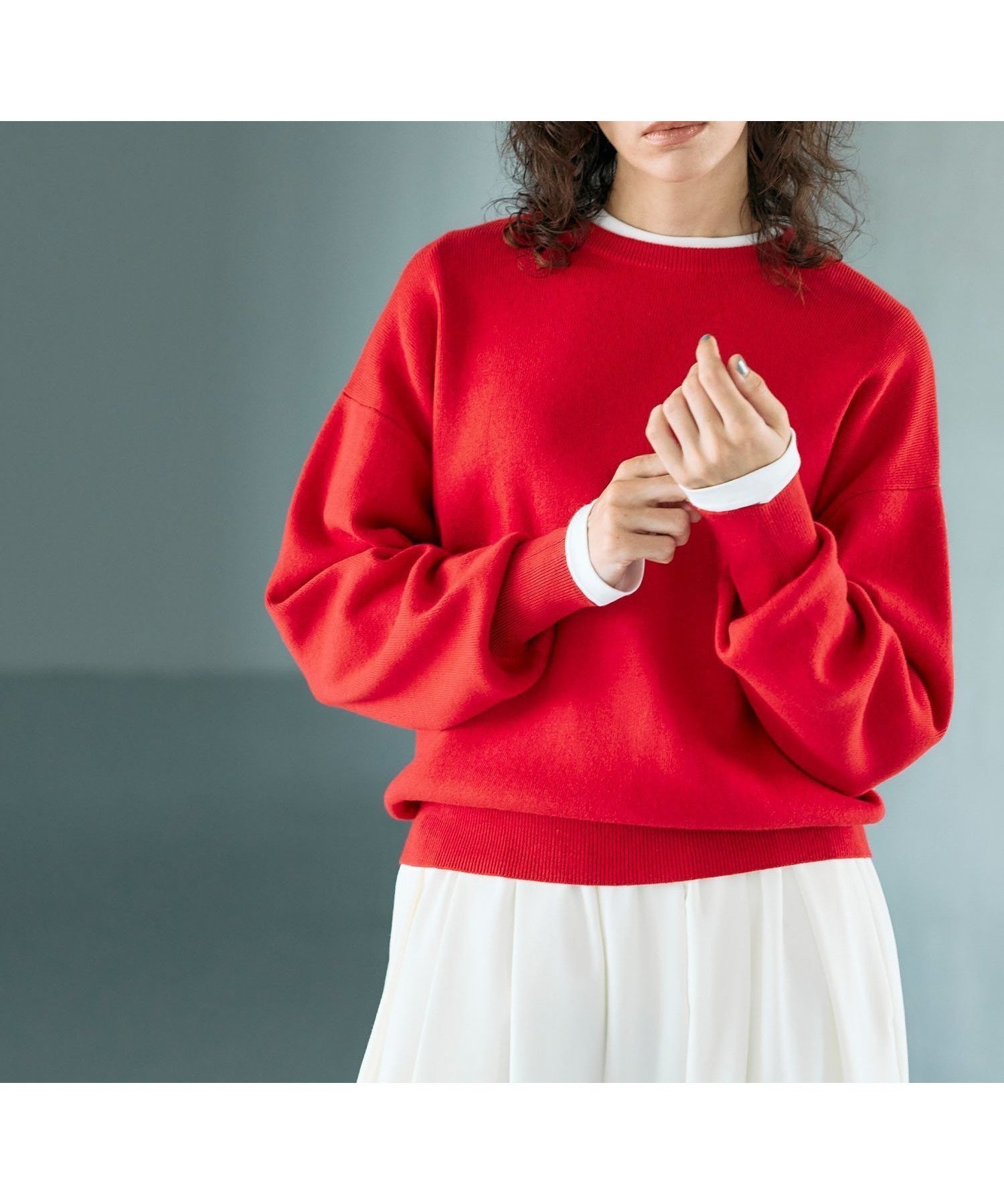 【ノーク/N.O.R.C】のコットンカシミヤニットプルオーバー インテリア・キッズ・メンズ・レディースファッション・服の通販 founy(ファニー) 　ファッション　Fashion　レディースファッション　Fashion for Women　トップス・カットソー　Cut & Sew Tops　ニット　Knit Tops & Sweaters　カジュアルプルオーバー・ニットトップス　Pullovers & Knit Tops / Casual Pullovers　ショルダー　Shoulder, Shoulder Strap　ドロップ　Drop Shoulder, Dropped Style　なめらか　Smooth, Silky Texture　バランス　Balance, Style Balance　リラックス　Relax, Relaxed Fit　レッド|ID: prp329100004830567 ipo3291000000035163670