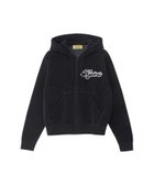 【ヒステリックグラマー/HYSTERIC GLAMOUR】のHYSTERIC GIRL編込 パーカー 人気、トレンドファッション・服の通販 founy(ファニー) ファッション Fashion レディースファッション Fashion for Women トップス・カットソー Cut & Sew Tops レディースパーカー・カジュアルフーディー Casual Hoodies & Sweatshirts コンパクト Compact, Small Size セットアップ Set-Up, Coordinated Outfit パーカー Hoodie, Parka ビジュー Bijou, Jewel-like Accent ベロア Velour, Soft Velvet 定番 Standard, Basic Item thumbnail ブラック|ID: prp329100004830573 ipo3291000000035163730