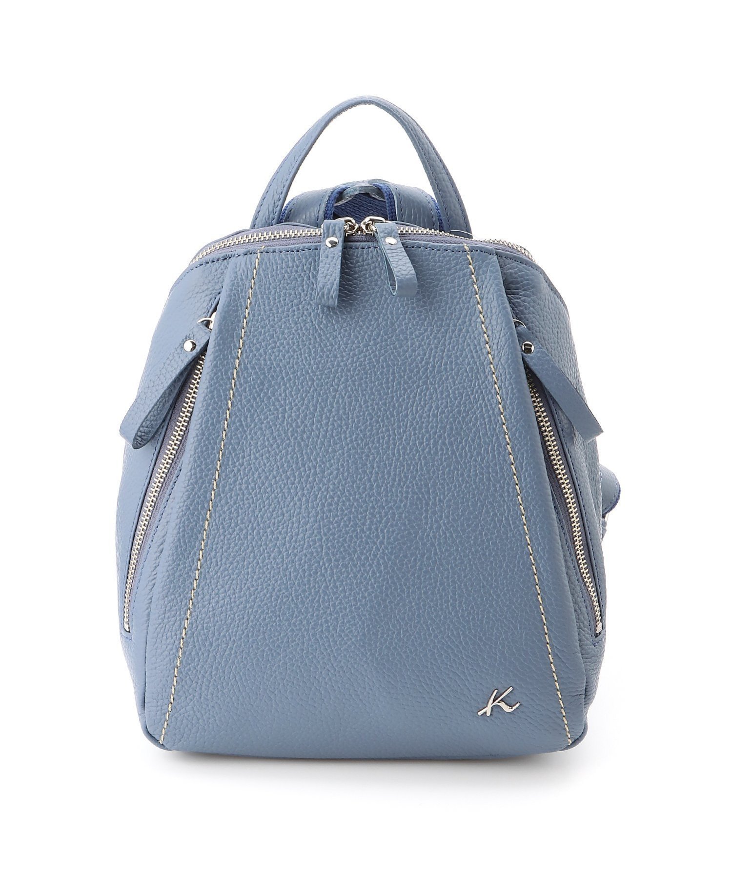 【キタムラケイツウ/KitamuraK2】のKitamuraK2/牛革リュック CI-29 インテリア・キッズ・メンズ・レディースファッション・服の通販 founy(ファニー) 　ファッション　Fashion　レディースファッション　Fashion for Women　ショルダー　Shoulder, Shoulder Strap　ポケット　Pocket, Pocket Detail　リュック　Backpack, Rucksack　ブルーグレー|ID: prp329100004830574 ipo3291000000035163734