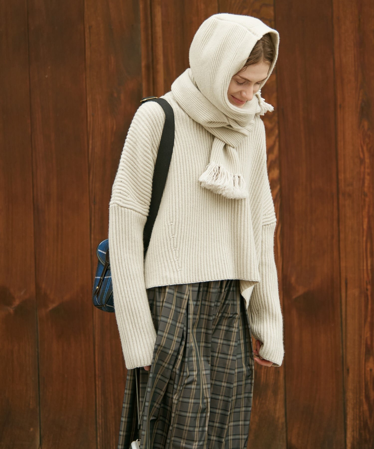 【ビショップ/Bshop】のリブニット クルーネックセーター WOMEN インテリア・キッズ・メンズ・レディースファッション・服の通販 founy(ファニー) 　ファッション　Fashion　レディースファッション　Fashion for Women　トップス・カットソー　Cut & Sew Tops　ニット　Knit Tops & Sweaters　イタリア　Italy　ショルダー　Shoulder, Shoulder Strap　テクスチャー　Texture, Textured Fabric　ドロップ　Drop Shoulder, Dropped Style　ボックス　Boxy, Box Shape　リブニット　Rib Knit, Ribbed Knit　ワイド　Wide, Wide Fit　OATMEAL|ID: prp329100004830578 ipo3291000000035163862