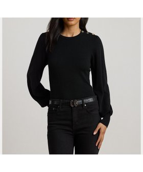 【ラルフローレン/RALPH LAUREN】のボタントリム パフスリーブ セーター 人気、トレンドファッション・服の通販 founy(ファニー) ファッション Fashion レディースファッション Fashion for Women エレガント 上品 Elegant スリーブ Sleeve, Long Sleeve / Short Sleeve セーター Sweater, Knitwear 長袖 Long Sleeve, Full Sleeve フィット Fit, Slim Fit メタル Metal, Metal Parts リラックス Relax, Relaxed Fit |ID:prp329100004830581