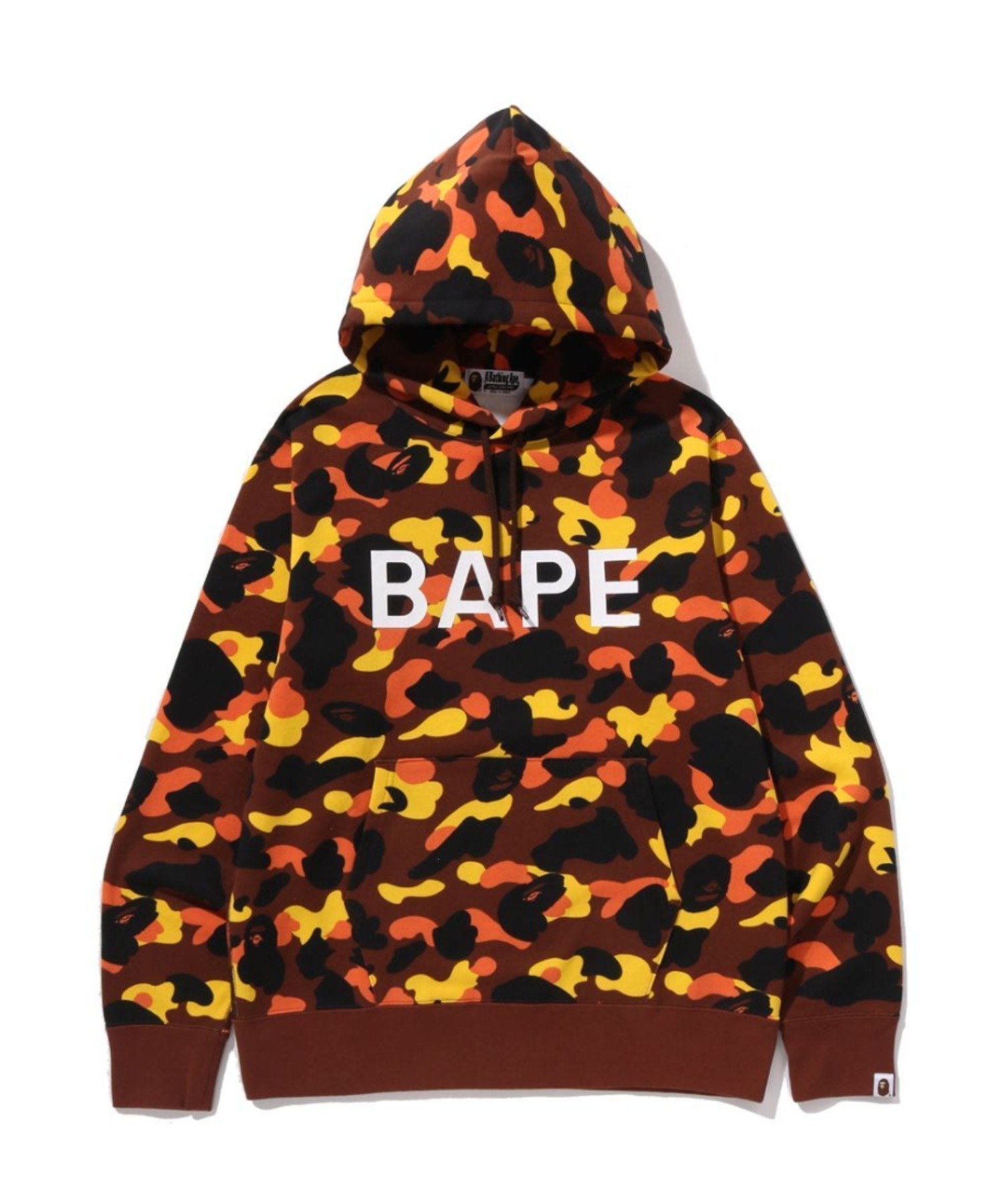 【ア ベイシング エイプ/A BATHING APE】の1ST CAMO BAPE PULLOVER HOODIE インテリア・キッズ・メンズ・レディースファッション・服の通販 founy(ファニー) 　ファッション　Fashion　レディースファッション　Fashion for Women　トップス・カットソー　Cut & Sew Tops　カジュアルプルオーバー・ニットトップス　Pullovers & Knit Tops / Casual Pullovers　フロント　Front, Front Design　プリント　Print, Printed Pattern　ORANGE|ID: prp329100004830587 ipo3291000000035163959