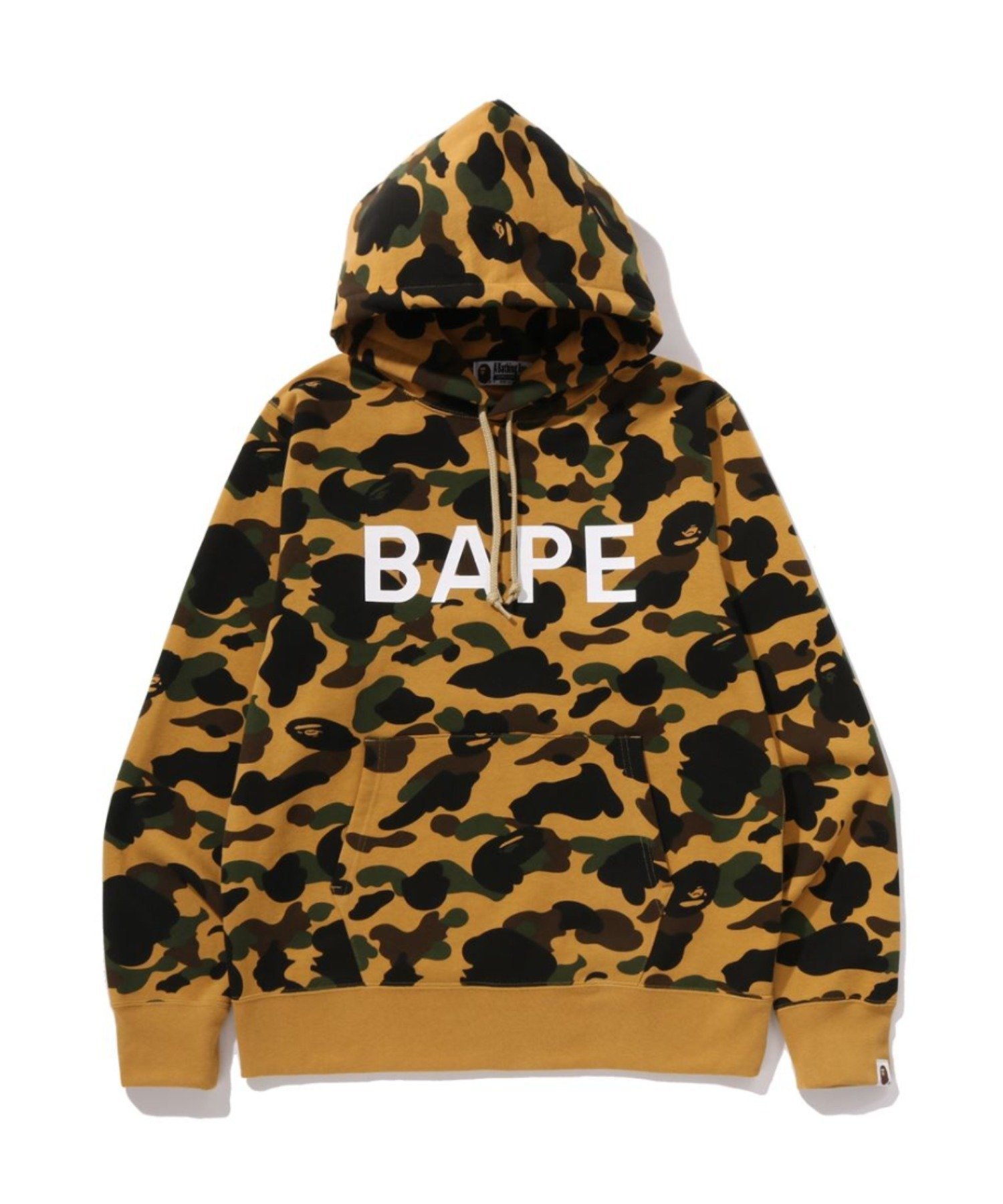 【ア ベイシング エイプ/A BATHING APE】の1ST CAMO BAPE PULLOVER HOODIE インテリア・キッズ・メンズ・レディースファッション・服の通販 founy(ファニー) 　ファッション　Fashion　レディースファッション　Fashion for Women　トップス・カットソー　Cut & Sew Tops　カジュアルプルオーバー・ニットトップス　Pullovers & Knit Tops / Casual Pullovers　フロント　Front, Front Design　プリント　Print, Printed Pattern　YELLOW|ID: prp329100004830587 ipo3291000000035163960