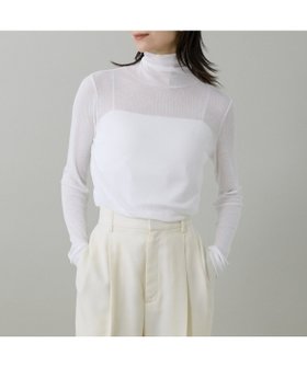 【イネド/INED】のハイネックロングTシャツ 人気、トレンドファッション・服の通販 founy(ファニー) ファッション Fashion レディースファッション Fashion for Women トップス・カットソー Cut & Sew Tops シャツ・ブラウス・オフィスカジュアル Elegant Blouses & Button-Ups ロングTシャツ・Tシャツ Longline T-Shirts & Tees コンパクト Compact, Small Size シアー Sheer, See-Through スマート Smart, Elegant スーピマ Supima, Premium Cotton テレコ Ribbed, Rib Stitch ハイネック High Neck, Mock Neck ロング Long, Long-Length |ID:prp329100004830597