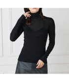 【イネド/INED】のハイネックロングTシャツ 人気、トレンドファッション・服の通販 founy(ファニー) ファッション Fashion レディースファッション Fashion for Women トップス・カットソー Cut & Sew Tops シャツ・ブラウス・オフィスカジュアル Elegant Blouses & Button-Ups ロングTシャツ・Tシャツ Longline T-Shirts & Tees コンパクト Compact, Small Size シアー Sheer, See-Through スマート Smart, Elegant スーピマ Supima, Premium Cotton テレコ Ribbed, Rib Stitch ハイネック High Neck, Mock Neck ロング Long, Long-Length thumbnail ブラック|ID: prp329100004830597 ipo3291000000035164105