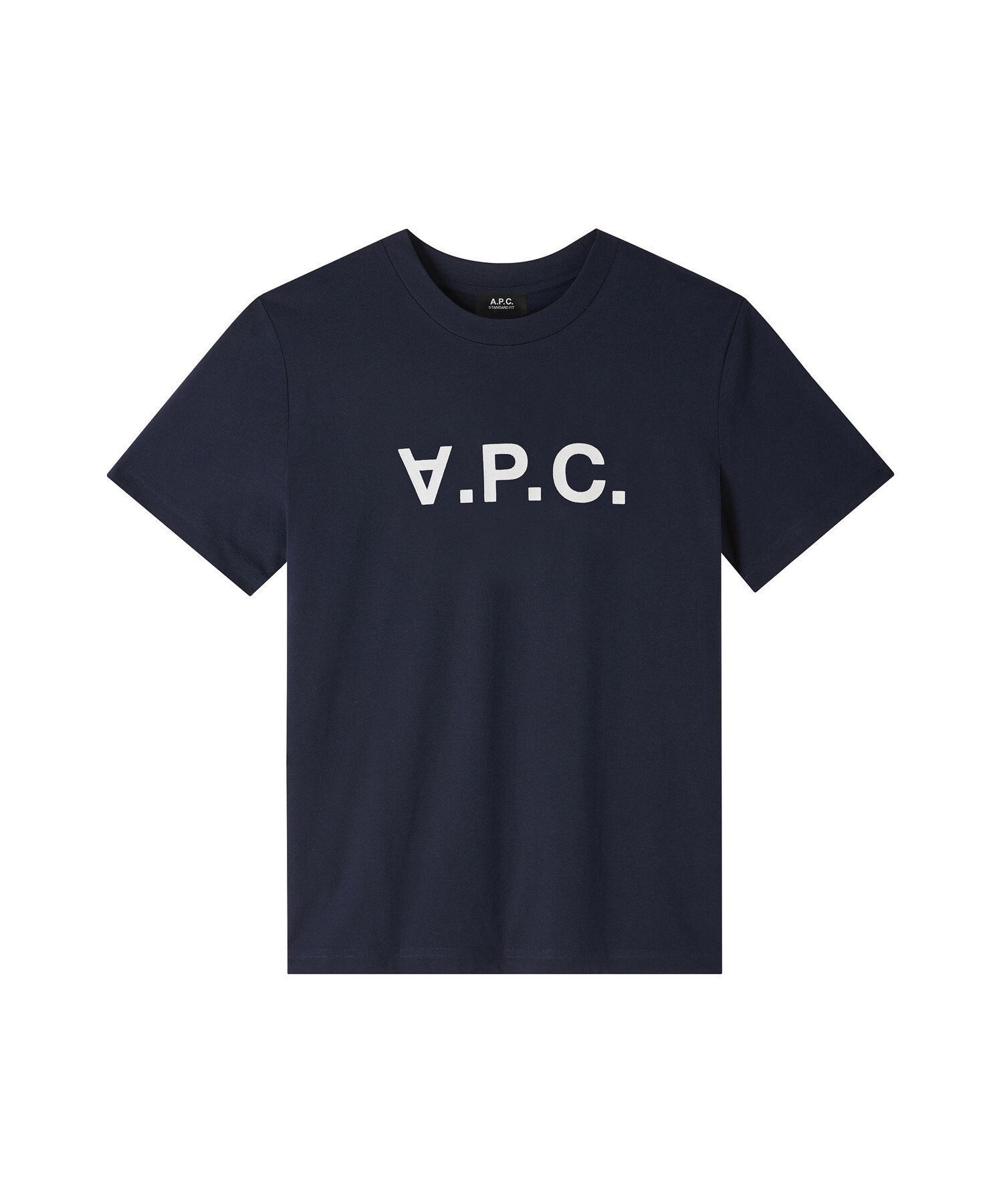 【アーペーセー/A.P.C.】のStandard Grand VPC Tシャツ インテリア・キッズ・メンズ・レディースファッション・服の通販 founy(ファニー) 　ファッション　Fashion　レディースファッション　Fashion for Women　トップス・カットソー　Cut & Sew Tops　シャツ・ブラウス・オフィスカジュアル　Elegant Blouses & Button-Ups　ロングTシャツ・Tシャツ　Longline T-Shirts & Tees　ストレート　Straight, Straight Cut　ベルベット　Velvet, Velvety　ダークネイビー/生成|ID: prp329100004830600 ipo3291000000035164157