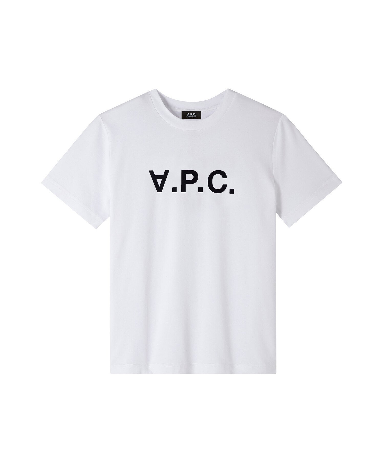 【アーペーセー/A.P.C.】のStandard Grand VPC Tシャツ インテリア・キッズ・メンズ・レディースファッション・服の通販 founy(ファニー) 　ファッション　Fashion　レディースファッション　Fashion for Women　トップス・カットソー　Cut & Sew Tops　シャツ・ブラウス・オフィスカジュアル　Elegant Blouses & Button-Ups　ロングTシャツ・Tシャツ　Longline T-Shirts & Tees　ストレート　Straight, Straight Cut　ベルベット　Velvet, Velvety　白/ダークネイビー|ID: prp329100004830600 ipo3291000000035164159