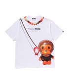 【ア ベイシング エイプ/A BATHING APE】のBABY MILO FAKE PRINT OVERSIZED TEE 人気、トレンドファッション・服の通販 founy(ファニー) ファッション Fashion レディースファッション Fashion for Women インナー Innerwear ショート Short, Short Length スリーブ Sleeve, Long Sleeve / Short Sleeve フロント Front, Front Design プリント Print, Printed Pattern モチーフ Motif, Design Theme thumbnail WHITE|ID: prp329100004830602 ipo3291000000035164168