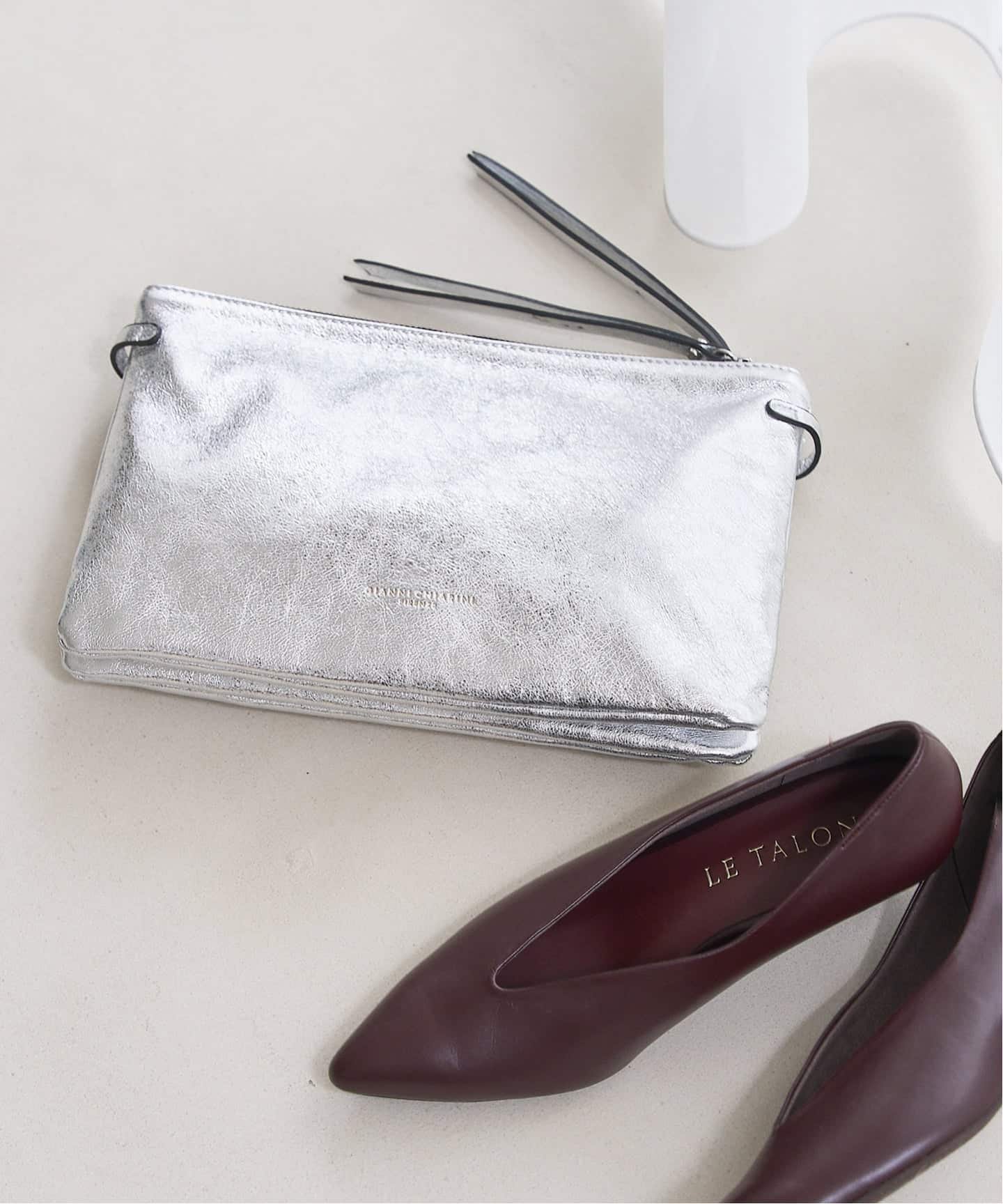 【ル タロン/Le Talon】の《WEB限定》GIANNI CHIARINI/ジャン二 キアリー二 HARMY2POCKET インテリア・キッズ・メンズ・レディースファッション・服の通販 founy(ファニー) 　ファッション　Fashion　レディースファッション　Fashion for Women　イタリア　Italy　コレクション　Collection, Seasonal Line　シルバー　Silver, Metallic Silver　シンプル　Simple, Minimal　スマート　Smart, Elegant　トレンド　Trend, Trending Now　ラグジュアリー　Luxury, Elegant　シルバー|ID: prp329100004830613 ipo3291000000035164346