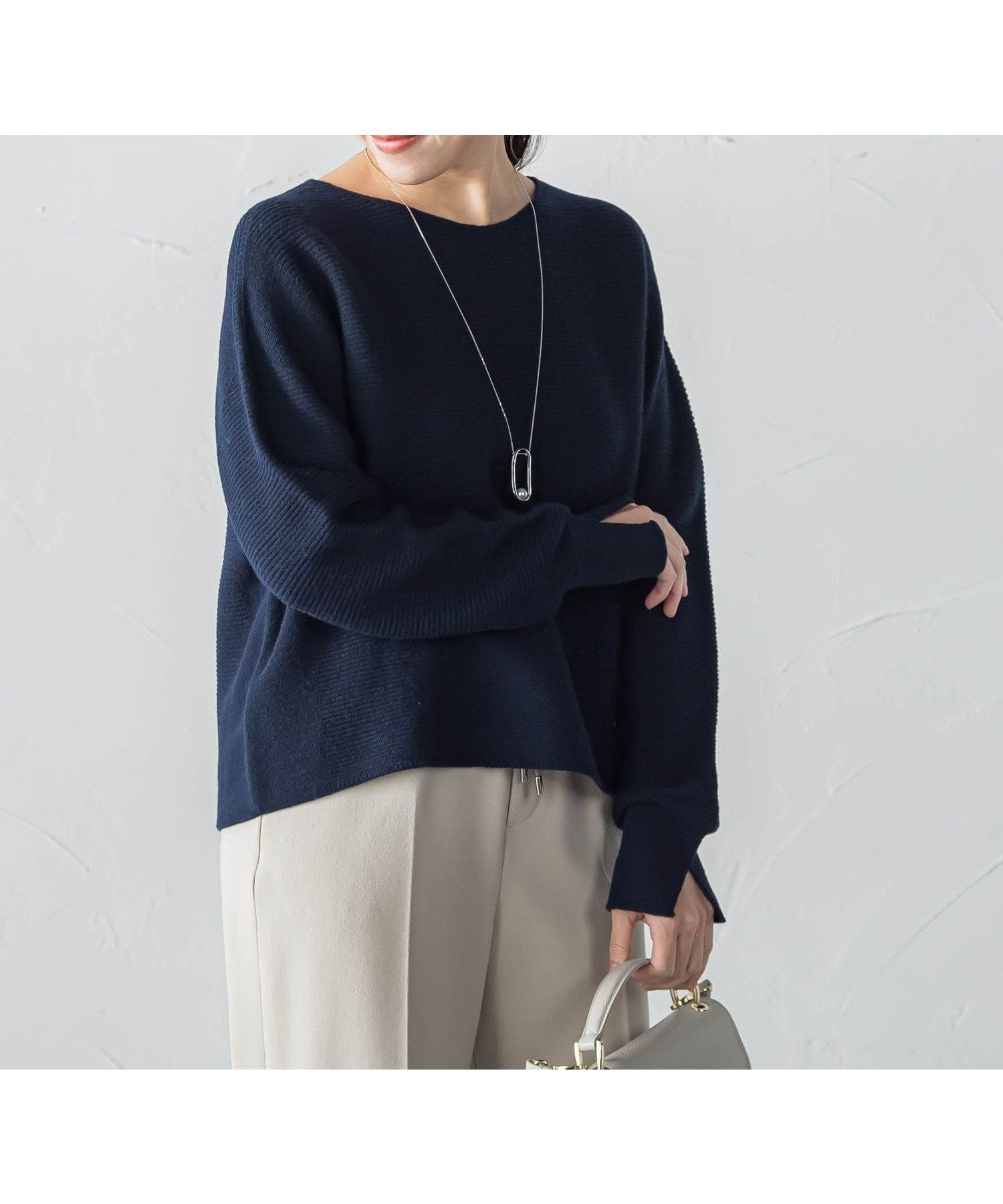 【ロートレ アモン/LAUTRE AMONT】のホールガーメントガーターニット≪WEB限定11号/洗える≫ インテリア・キッズ・メンズ・レディースファッション・服の通販 founy(ファニー) 　ファッション　Fashion　レディースファッション　Fashion for Women　トップス・カットソー　Cut & Sew Tops　ニット　Knit Tops & Sweaters　インナー　Innerwear　洗える　Machine Washable　秋　Autumn　コンパクト　Compact, Small Size　なめらか　Smooth, Silky Texture　バランス　Balance, Style Balance　ホールガーメント　WholeGarment, Seamless Knit　ボトム　Bottoms, Lower Wear　A/W・秋冬　Autumn/Winter　おすすめ　Recommended / Our Picks　エレガント 上品　Elegant　ビジネス 仕事 通勤　Business / Work / Commuting　2025年　2025　2025-2026秋冬・A/W　Autumn/Winter 2025–26 AW25–26　ネイビー|ID: prp329100004830626 ipo3291000000035164509