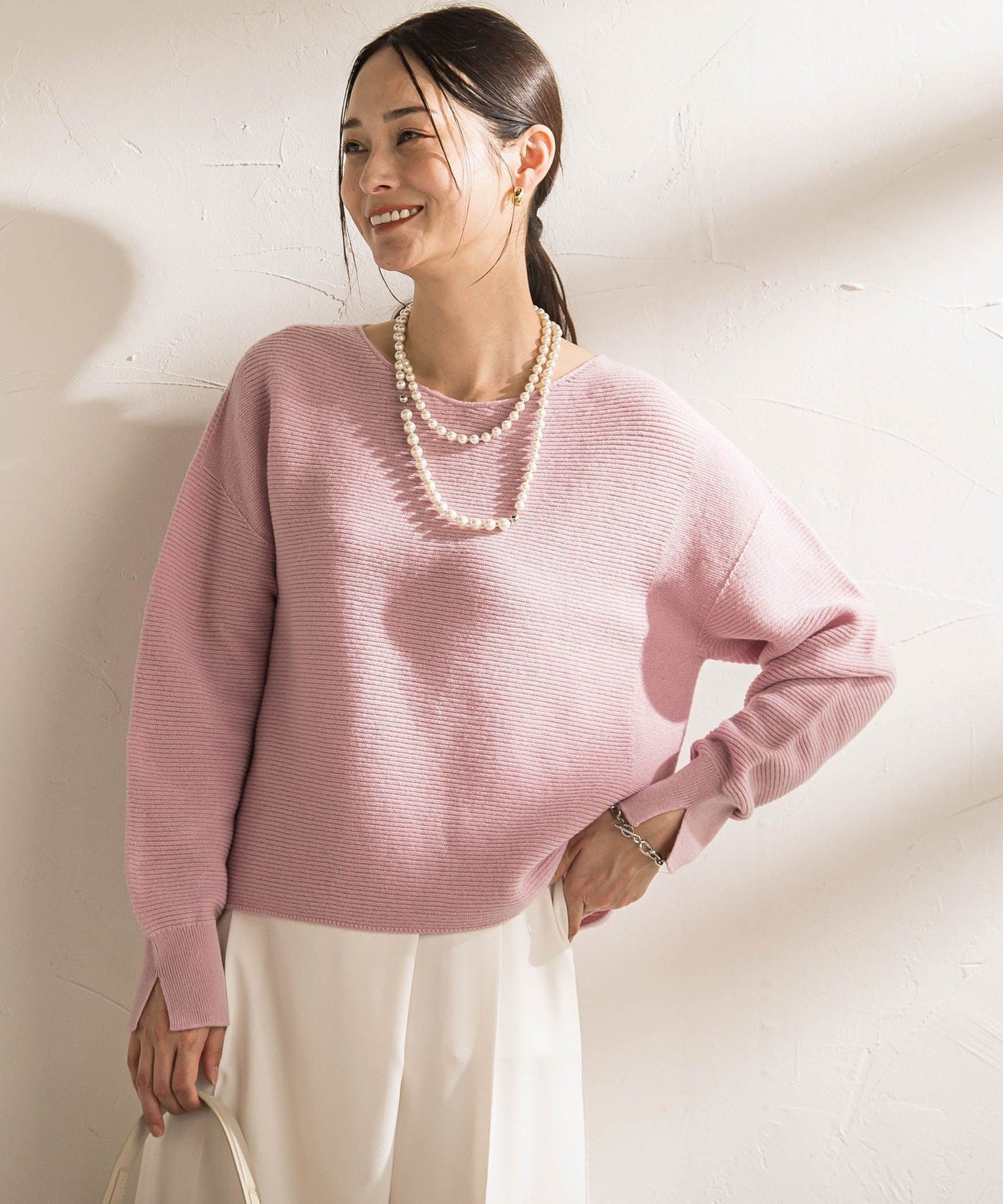 【ロートレ アモン/LAUTRE AMONT】のホールガーメントガーターニット≪WEB限定11号/洗える≫ インテリア・キッズ・メンズ・レディースファッション・服の通販 founy(ファニー) 　ファッション　Fashion　レディースファッション　Fashion for Women　トップス・カットソー　Cut & Sew Tops　ニット　Knit Tops & Sweaters　インナー　Innerwear　洗える　Machine Washable　秋　Autumn　コンパクト　Compact, Small Size　なめらか　Smooth, Silky Texture　バランス　Balance, Style Balance　ホールガーメント　WholeGarment, Seamless Knit　ボトム　Bottoms, Lower Wear　A/W・秋冬　Autumn/Winter　おすすめ　Recommended / Our Picks　エレガント 上品　Elegant　ビジネス 仕事 通勤　Business / Work / Commuting　2025年　2025　2025-2026秋冬・A/W　Autumn/Winter 2025–26 AW25–26　ピンク系その他|ID: prp329100004830626 ipo3291000000035164514