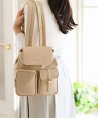 【サマンサタバサ/SamanTha Thavasa】のナイロン*合皮 リュック 人気、トレンドファッション・服の通販 founy(ファニー) ファッション Fashion レディースファッション Fashion for Women おすすめ Recommended / Our Picks スクエア Square, Square Shape スマホ Smartphone, Mobile Device フォルム Silhouette, Form ポケット Pocket, Pocket Detail リュック Backpack, Rucksack 財布 Wallet, Purse thumbnail ベージュ|ID: prp329100004830631 ipo3291000000035164550