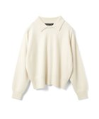 【マーコート/MARcourt】のmizuiro ind ハイゲージ襟付きプルオーバー 人気、トレンドファッション・服の通販 founy(ファニー) ファッション Fashion レディースファッション Fashion for Women トップス・カットソー Cut & Sew Tops カジュアルプルオーバー・ニットトップス Pullovers & Knit Tops / Casual Pullovers カーディガン Cardigan, Knitwear シンプル Simple, Minimal フィット Fit, Slim Fit ベーシック Basic, Essential ポケット Pocket, Pocket Detail レギュラー Regular, Standard Fit 無地 Plain, Solid Color 長袖 Long Sleeve, Full Sleeve thumbnail オフホワイト|ID: prp329100004830632 ipo3291000000035164565