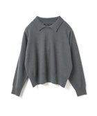 【マーコート/MARcourt】のmizuiro ind ハイゲージ襟付きプルオーバー 人気、トレンドファッション・服の通販 founy(ファニー) ファッション Fashion レディースファッション Fashion for Women トップス・カットソー Cut & Sew Tops カジュアルプルオーバー・ニットトップス Pullovers & Knit Tops / Casual Pullovers カーディガン Cardigan, Knitwear シンプル Simple, Minimal フィット Fit, Slim Fit ベーシック Basic, Essential ポケット Pocket, Pocket Detail レギュラー Regular, Standard Fit 無地 Plain, Solid Color 長袖 Long Sleeve, Full Sleeve thumbnail ダークグレー|ID: prp329100004830632 ipo3291000000035164567