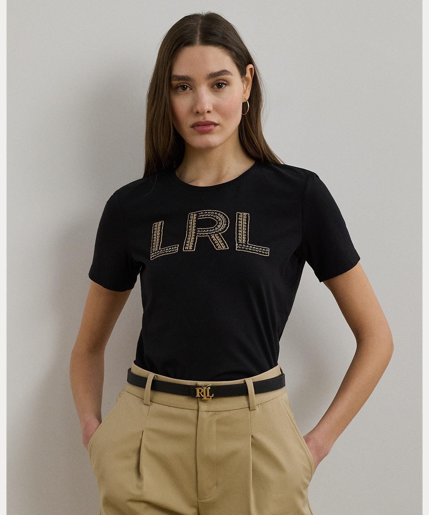 【ラルフローレン/RALPH LAUREN】のビーデッドロゴ コットン ジャージー Tシャツ 人気、トレンドファッション・服の通販 founy(ファニー) 　ファッション　Fashion　レディースファッション　Fashion for Women　トップス・カットソー　Cut & Sew Tops　シャツ・ブラウス・オフィスカジュアル　Elegant Blouses & Button-Ups　ロングTシャツ・Tシャツ　Longline T-Shirts & Tees　フィット　Fit, Slim Fit　リラックス　Relax, Relaxed Fit　半袖　Short Sleeve, Half Sleeve　 other-1|ID: prp329100004830633 ipo3291000000035164588