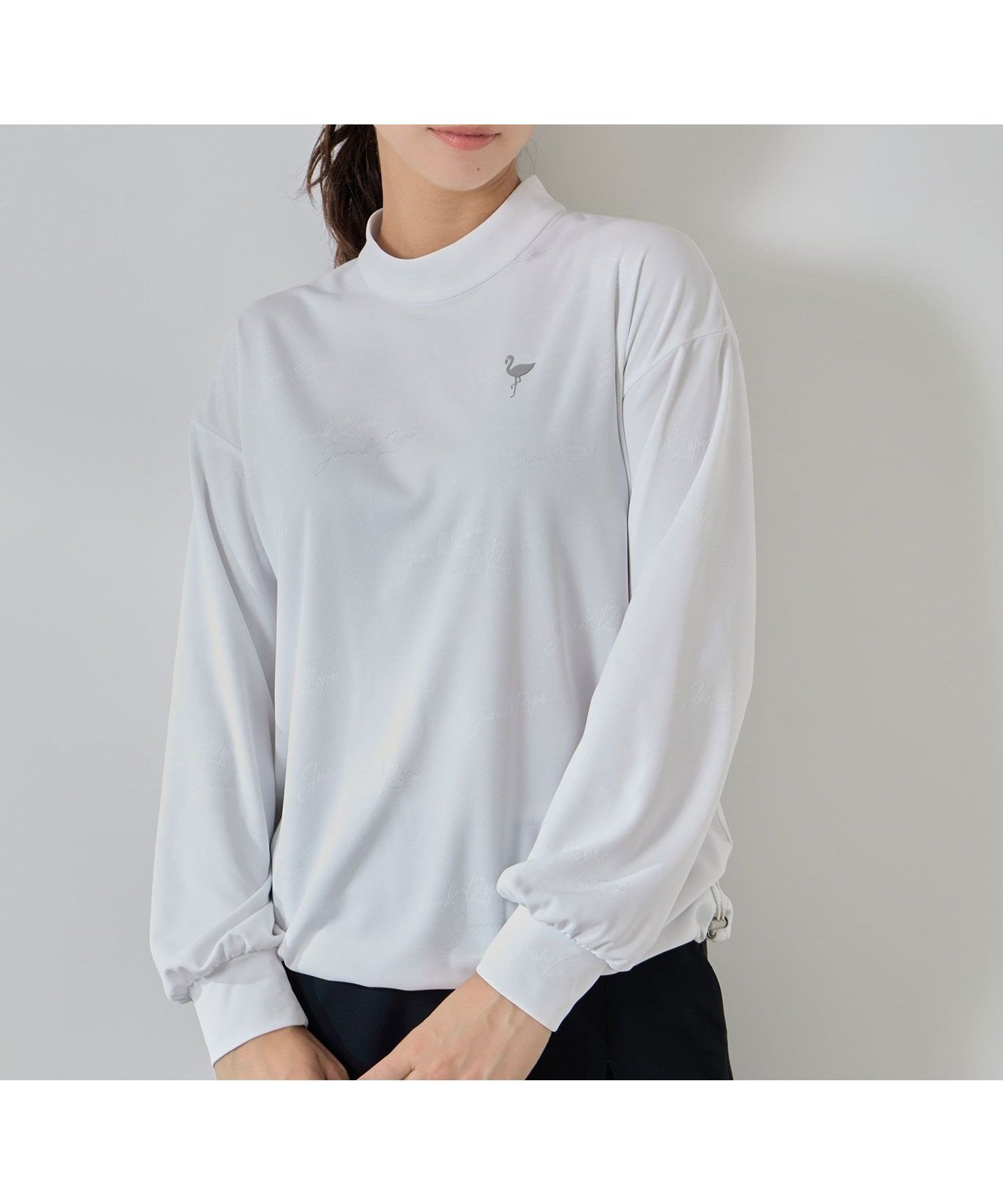 【ジュンアンドロペ/JUN&ROPE】のロゴジャガードドロスト長袖プルオーバー/UV・吸水速乾 インテリア・キッズ・メンズ・レディースファッション・服の通販 founy(ファニー) ファッション Fashion レディースファッション Fashion for Women トップス・カットソー Cut & Sew Tops カジュアルプルオーバー・ニットトップス Pullovers & Knit Tops / Casual Pullovers 秋 Autumn コレクション Collection, Seasonal Line 吸水 Absorbent, Quick-Dry サテン Satin, Glossy Fabric スタイリッシュ Stylish, Fashionable スリーブ Sleeve, Long Sleeve / Short Sleeve 長袖 Long Sleeve, Full Sleeve パフォーマンス Performance, Active Function フェミニン Feminine, Girly ポケット Pocket, Pocket Detail メンズ Men's, Menswear エレガント 上品 Elegant ゴルフ Golf ホワイト(10)|ID: prp329100004830642 ipo3291000000035164667