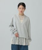 【レプシィム ローリーズファーム/LEPSIM LOWRYS FARM】の総レース長袖ペプラム 人気、トレンドファッション・服の通販 founy(ファニー) ファッション Fashion レディースファッション Fashion for Women トップス・カットソー Cut & Sew Tops おすすめ Recommended / Our Picks インナー Innerwear スウェット / スエット Sweatshirt, Sweatwear ペプラム Peplum, Flared Hem レース Lace, Lace Fabric 春 Spring 長袖 Long Sleeve, Full Sleeve thumbnail アイボリー08|ID: prp329100004830647 ipo3291000000035164797