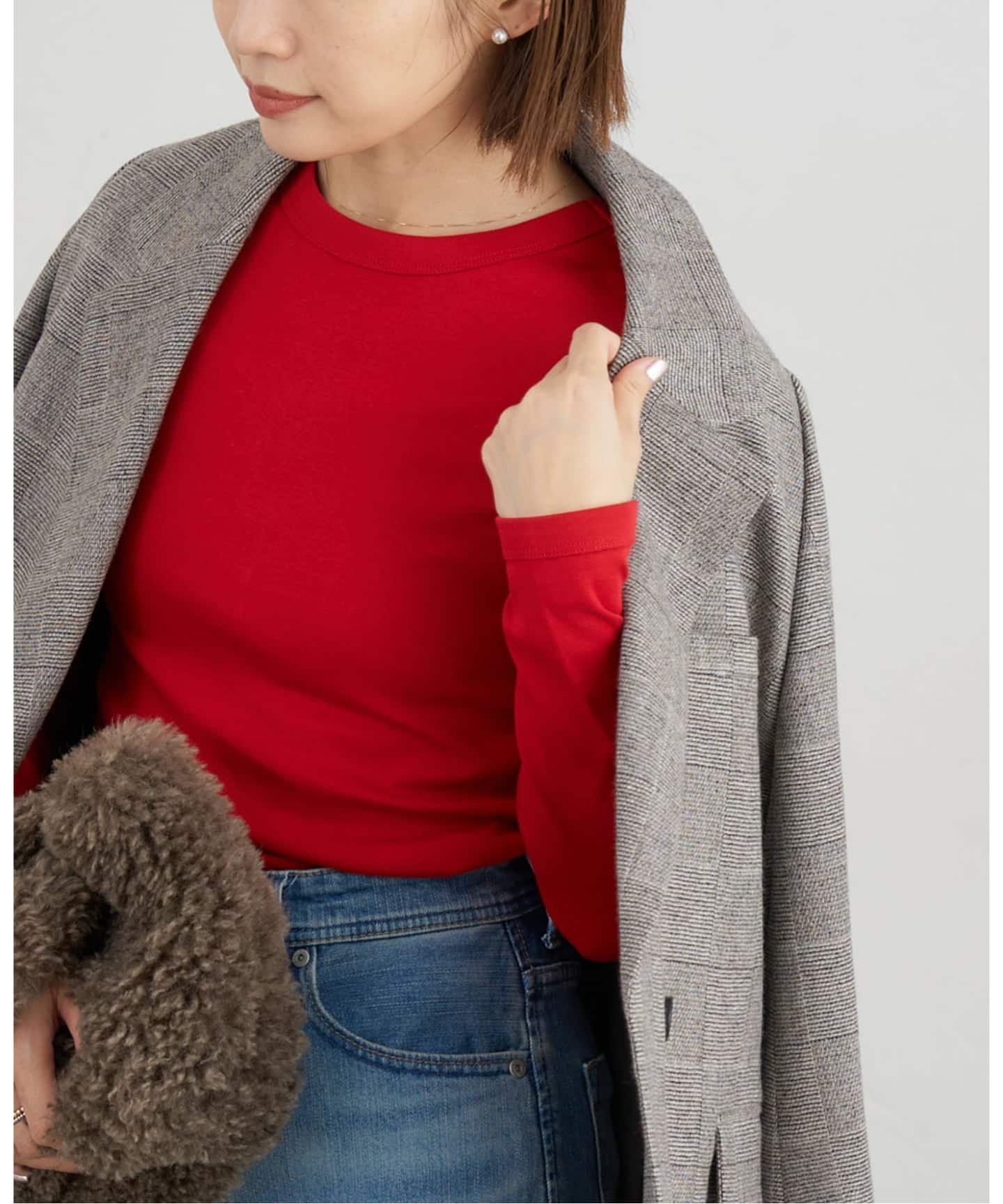 【イエナ/IENA】のFLORE FLORE/フローレフローレ MAX-TEE Tシャツ インテリア・キッズ・メンズ・レディースファッション・服の通販 founy(ファニー) ファッション Fashion レディースファッション Fashion for Women トップス・カットソー Cut & Sew Tops シャツ・ブラウス・オフィスカジュアル Elegant Blouses & Button-Ups ロングTシャツ・Tシャツ Longline T-Shirts & Tees カッティング Cutting Detail ニューヨーク New York, NYC Style フォルム Silhouette, Form ベーシック Basic, Essential レッド|ID: prp329100004830651 ipo3291000000035164853