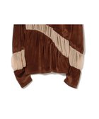 【ビームス ウイメン/BEAMS】のRBS / ベロア ライン ギャザー Tシャツ 人気、トレンドファッション・服の通販 founy(ファニー) ファッション Fashion レディースファッション Fashion for Women トップス・カットソー Cut & Sew Tops シャツ・ブラウス・オフィスカジュアル Elegant Blouses & Button-Ups ロングTシャツ・Tシャツ Longline T-Shirts & Tees ベロアトップス Velour Tops / Velvet-Look Items アシンメトリー Asymmetrical Style ギャザー Gathered, Ruffled シアー Sheer, See-Through シンプル Simple, Minimal スラックス Slacks, Dress Pants ダウン Down, Puffer デニム Denim, Jeans Material パターン Pattern, Design Print ベロア Velour, Soft Velvet おすすめ Recommended / Our Picks thumbnail BROWN|ID: prp329100004830655 ipo3291000000035164899