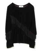 【ビームス ウイメン/BEAMS】のRBS / ベロア ライン ギャザー Tシャツ 人気、トレンドファッション・服の通販 founy(ファニー) ファッション Fashion レディースファッション Fashion for Women トップス・カットソー Cut & Sew Tops シャツ・ブラウス・オフィスカジュアル Elegant Blouses & Button-Ups ロングTシャツ・Tシャツ Longline T-Shirts & Tees ベロアトップス Velour Tops / Velvet-Look Items アシンメトリー Asymmetrical Style ギャザー Gathered, Ruffled シアー Sheer, See-Through シンプル Simple, Minimal スラックス Slacks, Dress Pants ダウン Down, Puffer デニム Denim, Jeans Material パターン Pattern, Design Print ベロア Velour, Soft Velvet おすすめ Recommended / Our Picks thumbnail BLACK|ID: prp329100004830655 ipo3291000000035164900