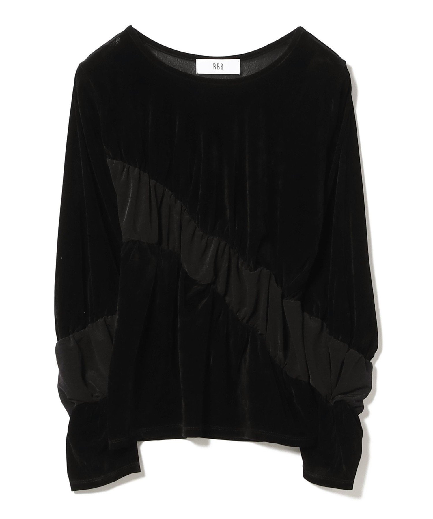 【ビームス ウイメン/BEAMS】のRBS / ベロア ライン ギャザー Tシャツ インテリア・キッズ・メンズ・レディースファッション・服の通販 founy(ファニー) ファッション Fashion レディースファッション Fashion for Women トップス・カットソー Cut & Sew Tops シャツ・ブラウス・オフィスカジュアル Elegant Blouses & Button-Ups ロングTシャツ・Tシャツ Longline T-Shirts & Tees ベロアトップス Velour Tops / Velvet-Look Items アシンメトリー Asymmetrical Style ギャザー Gathered, Ruffled シアー Sheer, See-Through シンプル Simple, Minimal スラックス Slacks, Dress Pants ダウン Down, Puffer デニム Denim, Jeans Material パターン Pattern, Design Print ベロア Velour, Soft Velvet おすすめ Recommended / Our Picks BLACK|ID: prp329100004830655 ipo3291000000035164900
