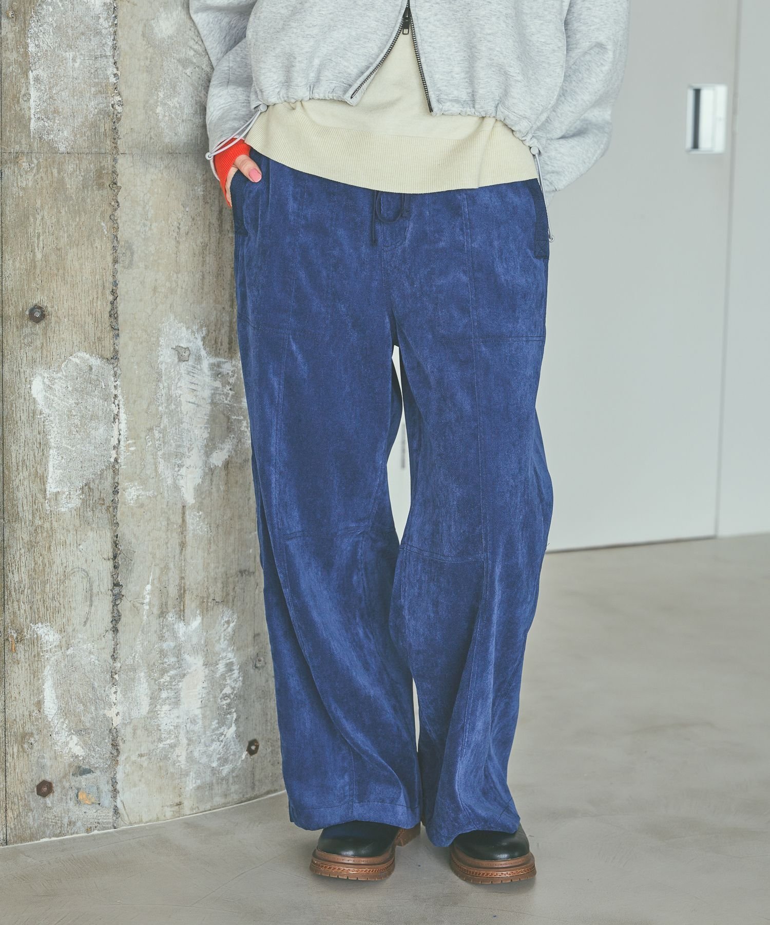 【ニコアンド/niko and】の2WAYゆるっとベルトパンツ インテリア・キッズ・メンズ・レディースファッション・服の通販 founy(ファニー) 　ファッション　Fashion　レディースファッション　Fashion for Women　パンツ　Pants & Trousers　ベルト&ウエストマーク　Belts & Waist Accessories　おすすめ　Recommended / Our Picks　シューズ　Shoes, Footwear　パーカー　Hoodie, Parka　ポケット　Pocket, Pocket Detail　リラックス　Relax, Relaxed Fit　ワイド　Wide, Wide Fit　秋　Autumn　ブルー|ID: prp329100004830777 ipo3291000000035166717