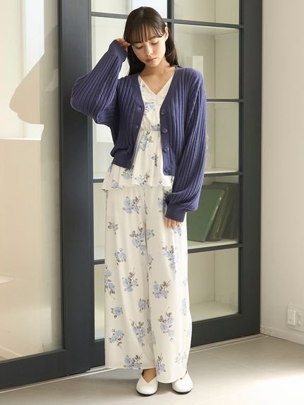 【ジェラート ピケ/gelato pique】のエアリーモコリブショートカーディガン インテリア・キッズ・メンズ・レディースファッション・服の通販 founy(ファニー) 　ファッション　Fashion　レディースファッション　Fashion for Women　トップス・カットソー　Cut & Sew Tops　カーディガン・羽織り　Layered Style Cardigans　おすすめ　Recommended / Our Picks　カーディガン　Cardigan, Knitwear　ショート　Short, Short Length　スマート　Smart, Elegant　ボトム　Bottoms, Lower Wear　人気　Popular, Best Seller　NVY[089]|ID: prp329100004830788 ipo3291000000035166862