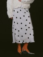 【メゾンスペシャル/MAISON SPECIAL】のドットフリルミモレスカート 人気、トレンドファッション・服の通販 founy(ファニー) ファッション Fashion レディースファッション Fashion for Women スカート Skirts おすすめ Recommended / Our Picks サテン Satin, Glossy Fabric ドット Polka Dot, Dot Pattern フレア Flare, Flared ランダム Random, Irregular thumbnail WHT|ID: prp329100004830799 ipo3291000000035167018