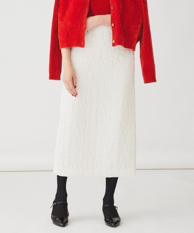 【アンタイトル/UNTITLED】の【後ろウエストゴム/日本製/洗える】ブロック柄ジャカードナロースカート 人気、トレンドファッション・服の通販 founy(ファニー) ファッション Fashion レディースファッション Fashion for Women スカート Skirts おすすめ Recommended / Our Picks ショート Short, Short Length シンプル Simple, Minimal ジャカード/ジャガード Jacquard, Woven Pattern スマート Smart, Elegant ブライト Bright, Shiny ブロック Block, Solid Block Pattern ローズ Rose, Rose Motif 日本製 Made In Japan 洗える Machine Washable other-1|ID: prp329100004830807 ipo3291000000035167088