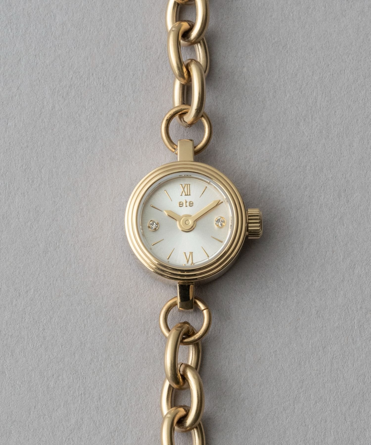 【エテ/ete】のダイヤモンド チェーンベルト ウォッチ インテリア・キッズ・メンズ・レディースファッション・服の通販 founy(ファニー) 　ファッション　Fashion　レディースファッション　Fashion for Women　ベルト&ウエストマーク　Belts & Waist Accessories　ウォッチ　Wristwatch　ダイヤモンド　Diamond, Brilliant Cut　チェーン　Chain, Chain Strap　イエローゴールド|ID: prp329100004830815 ipo3291000000035167150