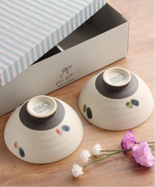 【スタディオ クリップ/studio CLIP】のペア茶碗ギフトセット 人気、トレンドファッション・服の通販 founy(ファニー) 　ファッション　Fashion　レディースファッション　Fashion for Women　おすすめ　Recommended / Our Picks　ギフト プレゼント　Gift / Present　ドット　Polka Dot, Dot Pattern　日本製　Made In Japan　 other-1|ID: prp329100004830818 ipo3291000000035167169