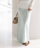 【ノーブル / スピック&スパン/NOBLE / Spick & Span】のリンクルサテンナローAラインスカート 人気、トレンドファッション・服の通販 founy(ファニー) ファッション Fashion レディースファッション Fashion for Women スカート Skirts Aライン・フレアスカート A-Line & Flared Skirts サテン Satin, Glossy Fabric シンプル Simple, Minimal セットアップ Set-Up, Coordinated Outfit タンク Tank Top, Sleeveless Top バイアス Bias, Diagonal Cut エレガント 上品 Elegant thumbnail ブルー A|ID: prp329100004830822 ipo3291000000035167194