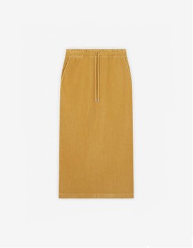 【メゾンキツネ アーカイブス/MAISON KITSUNE ARCHIVES】のMaison Kitsune/【公式】Maison Kitsune CORDUROY LONG SKIRT 人気、トレンドファッション・服の通販 founy(ファニー) ファッション Fashion レディースファッション Fashion for Women スカート Skirts ロングスカート Long Skirts / Maxi & Midi Skirts くるぶし Ankle-Length コーデュロイ Corduroy, Cord Fabric スリット Slit, Slit Detail ドローコード Drawcord, Drawstring Cord パッチ Patch, Appliqué ポケット Pocket, Pocket Detail メタル Metal, Metal Parts ロング Long, Long-Length |ID:prp329100004830832