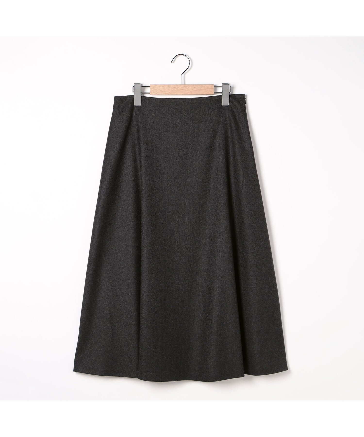 【スキャパ/SCAPA】のストレッチフラノスカート インテリア・キッズ・メンズ・レディースファッション・服の通販 founy(ファニー) ファッション Fashion レディースファッション Fashion for Women スカート Skirts ストレッチ Stretch, Stretchy Fabric ドレープ Drape, Draping Fabric フィット Fit, Slim Fit フェミニン Feminine, Girly フレア Flare, Flared チャコールグレー|ID: prp329100004830846 ipo3291000000035167435