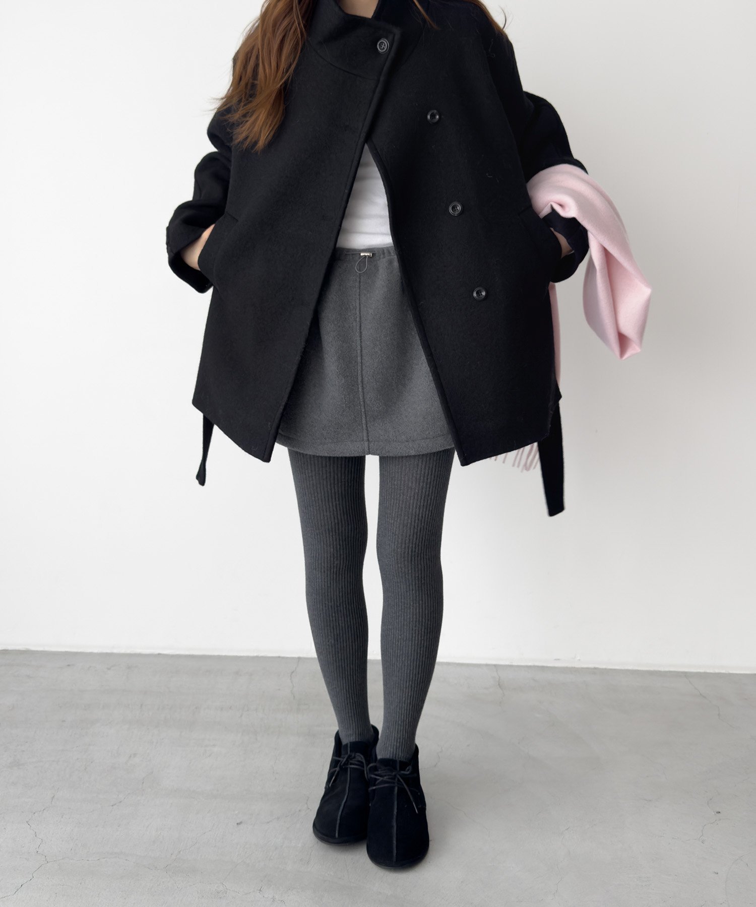 【キャナルジーン/CANAL JEAN】のEl mar フリースミニスカート インテリア・キッズ・メンズ・レディースファッション・服の通販 founy(ファニー) 　ファッション　Fashion　レディースファッション　Fashion for Women　スカート　Skirts　ミニスカート　Mini Skirts　おすすめ　Recommended / Our Picks　ウォーム　Warm Fabric　タイツ　Tights, Legwear　ドローコード　Drawcord, Drawstring Cord　フェミニン　Feminine, Girly　ミニスカート　Mini Skirt, Short Skirt　ロング　Long, Long-Length　チャコールグレー|ID: prp329100004830851 ipo3291000000035167488