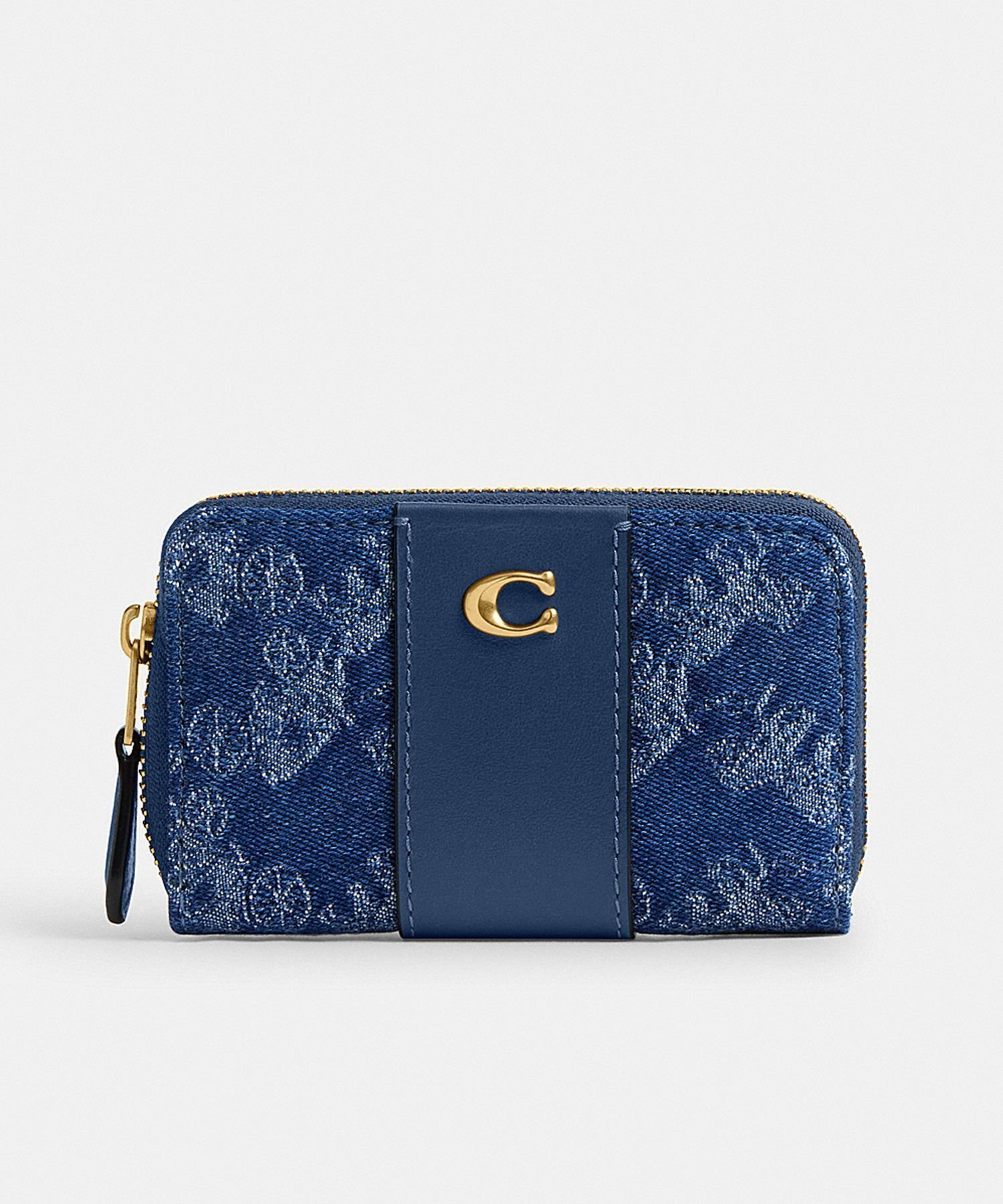 【コーチ/COACH】の【公式】エッセンシャル スモール ジップ アラウンド カード ケース・ホース アンド キャリッジ プリント インテリア・キッズ・メンズ・レディースファッション・服の通販 founy(ファニー) 　ファッション　Fashion　レディースファッション　Fashion for Women　クラシック　Classic, Timeless Style　ジップ　Zip, Zipper　財布　Wallet, Purse　デニム　Denim, Jeans Material　ニューヨーク　New York, NYC Style　プリント　Print, Printed Pattern　ポケット　Pocket, Pocket Detail　ラウンド　Round, Round Neck　おすすめ　Recommended / Our Picks　ギフト プレゼント　Gift / Present　BLUE|ID: prp329100004830859 ipo3291000000035167619