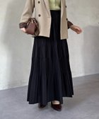 【ゼヴォン/Thevon】のカットプリーツティアードスカート 人気、トレンドファッション・服の通販 founy(ファニー) ファッション Fashion レディースファッション Fashion for Women スカート Skirts ティアードスカート Tiered Skirts アクセサリー Fashion Accessories カーディガン Cardigan, Knitwear ティアード Tiered, Tiered Style ティアードスカート Tiered Skirt, Flounced Skirt プリーツ Pleats, Pleated 再入荷 Restock / Back in Stock おすすめ Recommended / Our Picks エレガント 上品 Elegant 2026年 2026 thumbnail ブラック|ID: prp329100004830868 ipo3291000000035167726