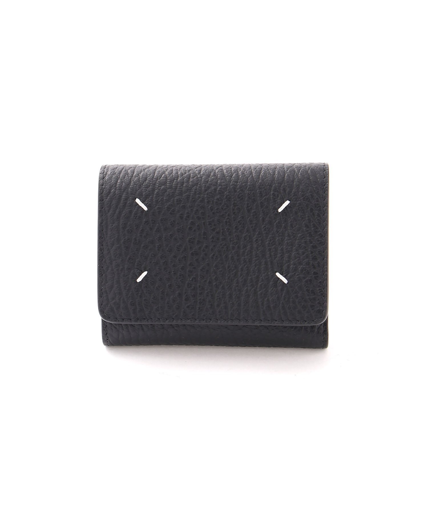 【メゾン マルジェラ/MAISON MARGIELA】の4ステッチ 三つ折り ウォレット インテリア・キッズ・メンズ・レディースファッション・服の通販 founy(ファニー) 　ファッション　Fashion　レディースファッション　Fashion for Women　ウォレット　Wallet　スタイリッシュ　Stylish, Fashionable　スマート　Smart, Elegant　Black|ID: prp329100004830877 ipo3291000000035167818