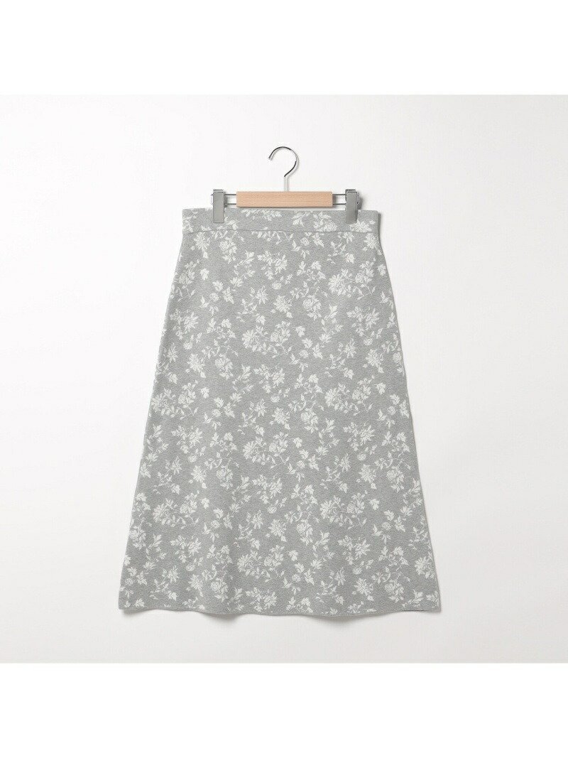 【スキャパ/SCAPA】のジャガードニットスカート インテリア・キッズ・メンズ・レディースファッション・服の通販 founy(ファニー) 　ファッション　Fashion　レディースファッション　Fashion for Women　スカート　Skirts　エレガント 上品　Elegant　シンプル　Simple, Minimal　フェミニン　Feminine, Girly　グレー|ID: prp329100004830883 ipo3291000000035167970